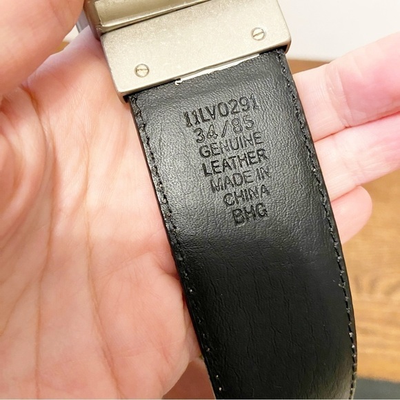 Levis | Mens Brown Leather Belt Size 34/85 - Picture 5 of 7